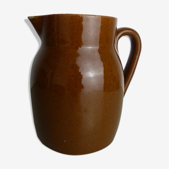 Hazelnut ceramic pitcher