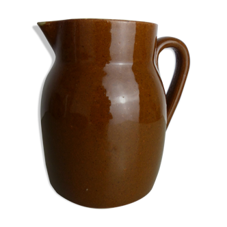 Hazelnut ceramic pitcher