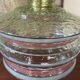 Green glass pendant light