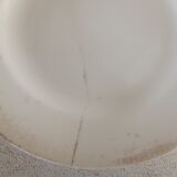 1 dish and 5 plates iron earth cream patina
