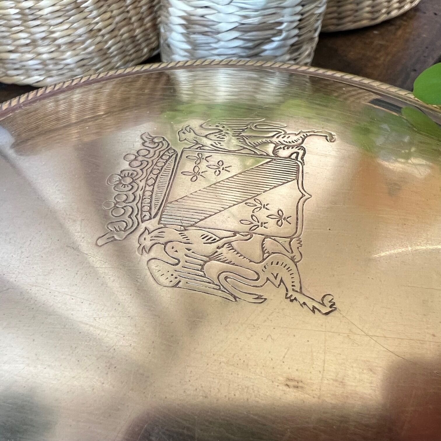 Pocket tray or box made of brass "N"