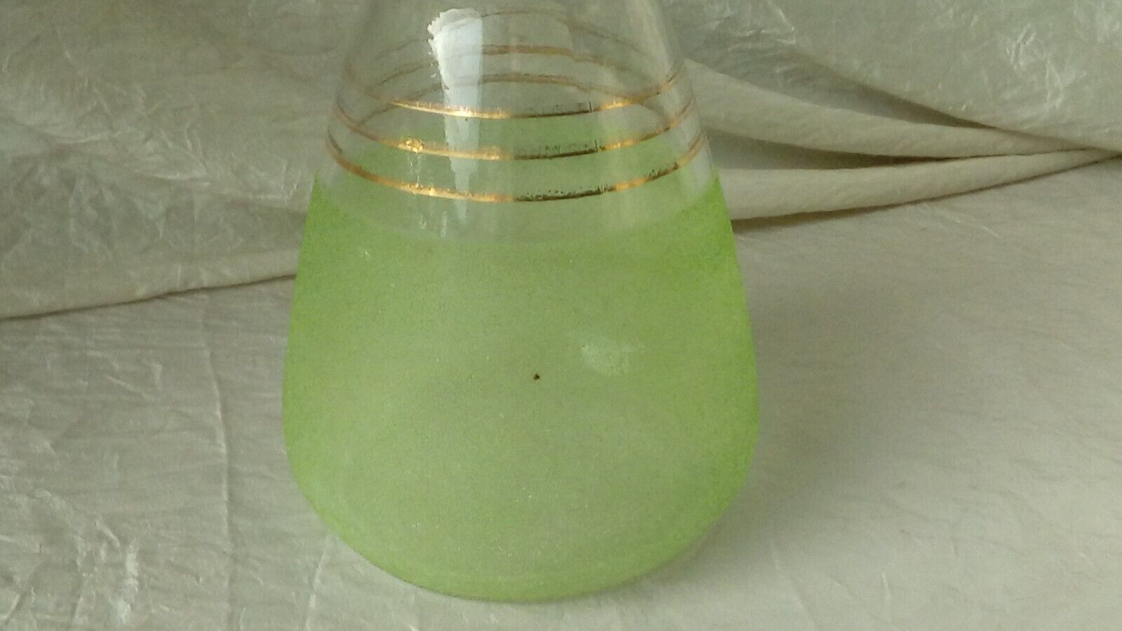 Hyacinth vase in granite glass year 50 vintage