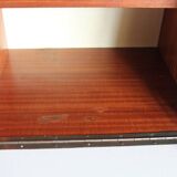 Teak and white formica secretary