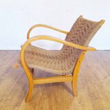 Armchair in rope and wood by Ercih Dieckmann 1930