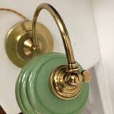 Old art deco brass lamp