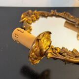 Applique murale miroir en bronze doré - style Louis XV Rococo
