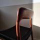 Paire de chaises Niels O. Møller modèle 75 – teck & cordage noir refait