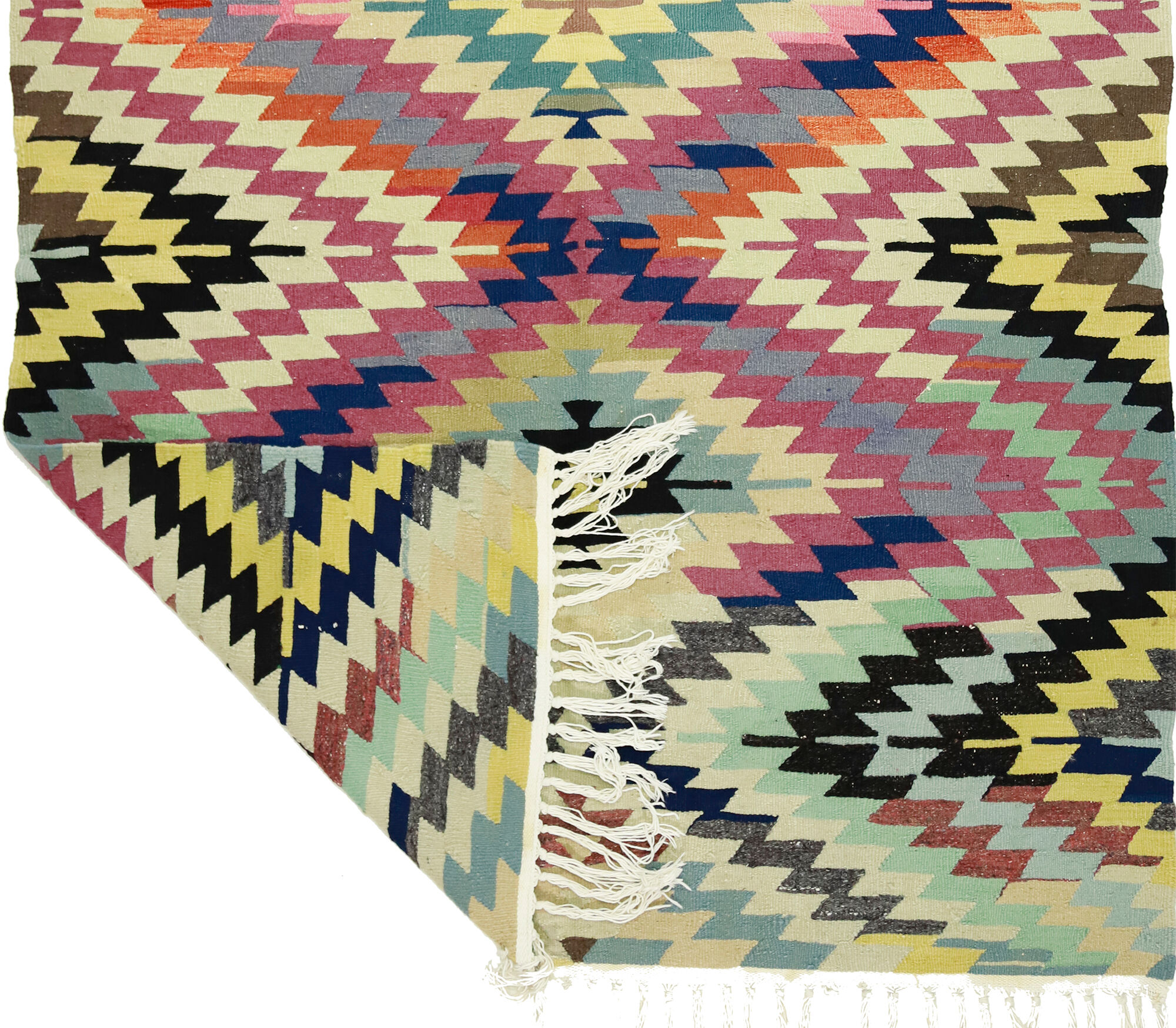 Anatolian handmade kilim rug 240 cm x 169 cm