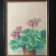Pastel of vintage flowers