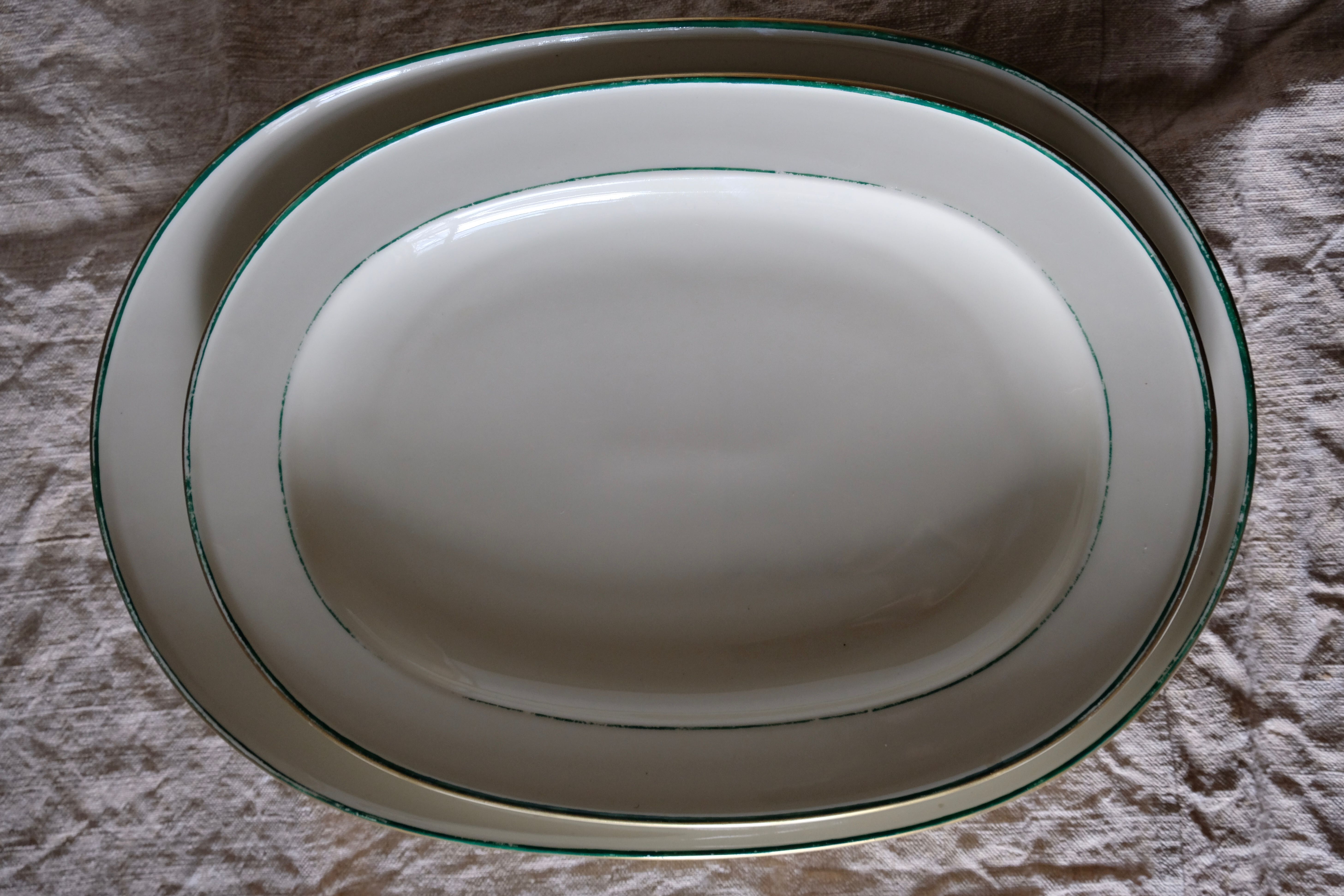 Service dish of the hotel "Grand Hotel Nationale" Lucerne Switzerland of the Buchecker & C manufacture