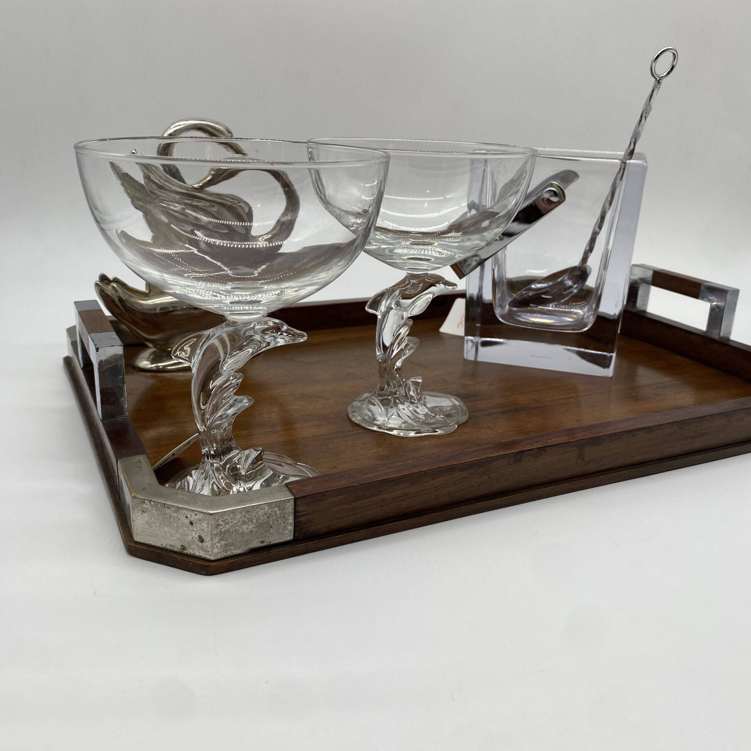 Art Deco wooden plateau – 1930s