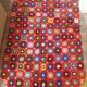 vintage crochet bed cover 180 x 125cm for a single bed red