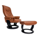 Hjort Knudsen relax chair with ottoman, 1990’s