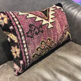 Handmade wool lumbar kilim pillow