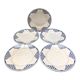 5 flat plates signed Moulin des loups Hamage Orchies Nord model Pantin.