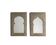 Paire de miroirs Marocains rectangulaires en laiton, années 70