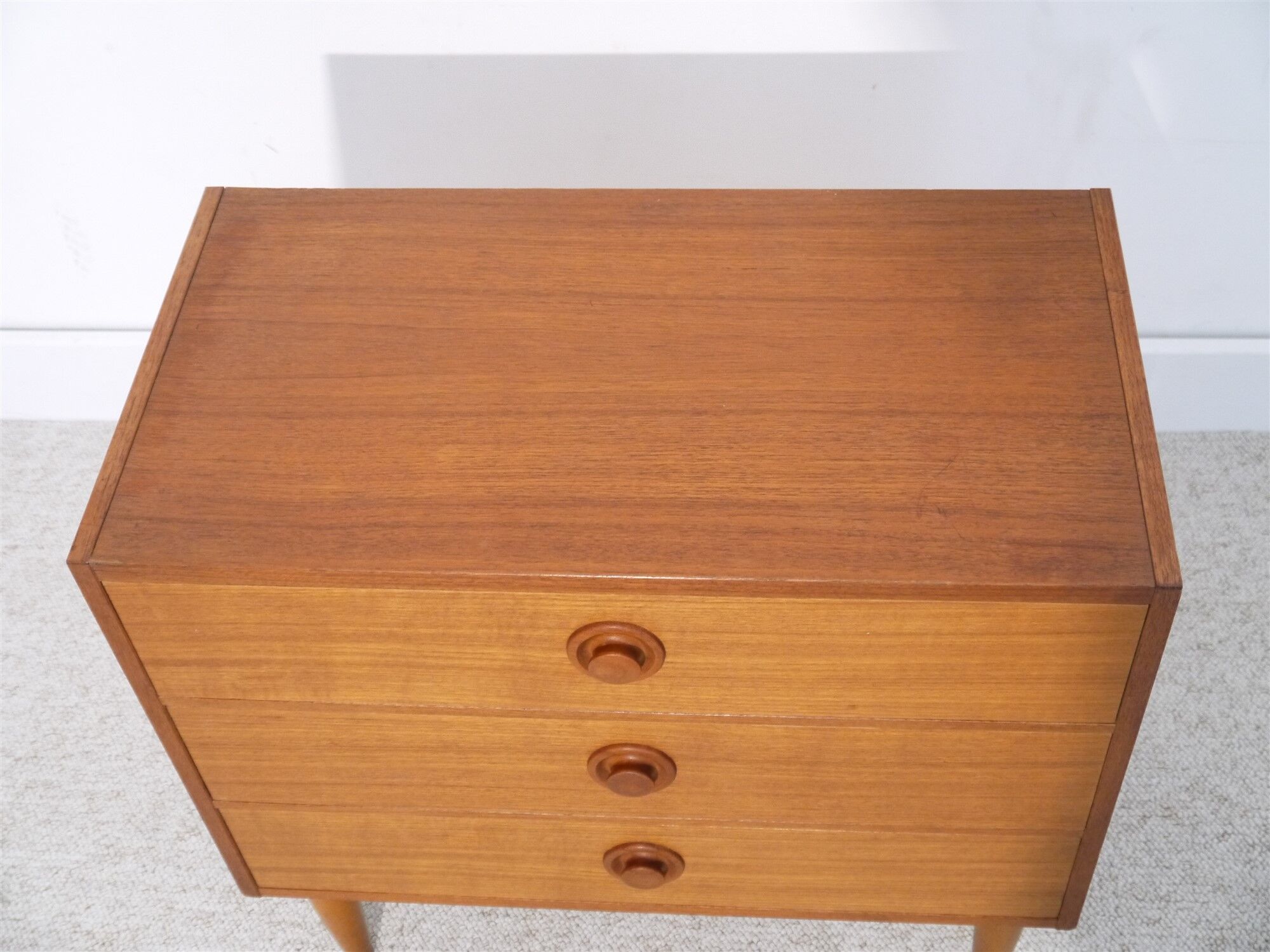 Scandinavian teak vintage chest of drawers