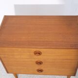 Scandinavian teak vintage chest of drawers
