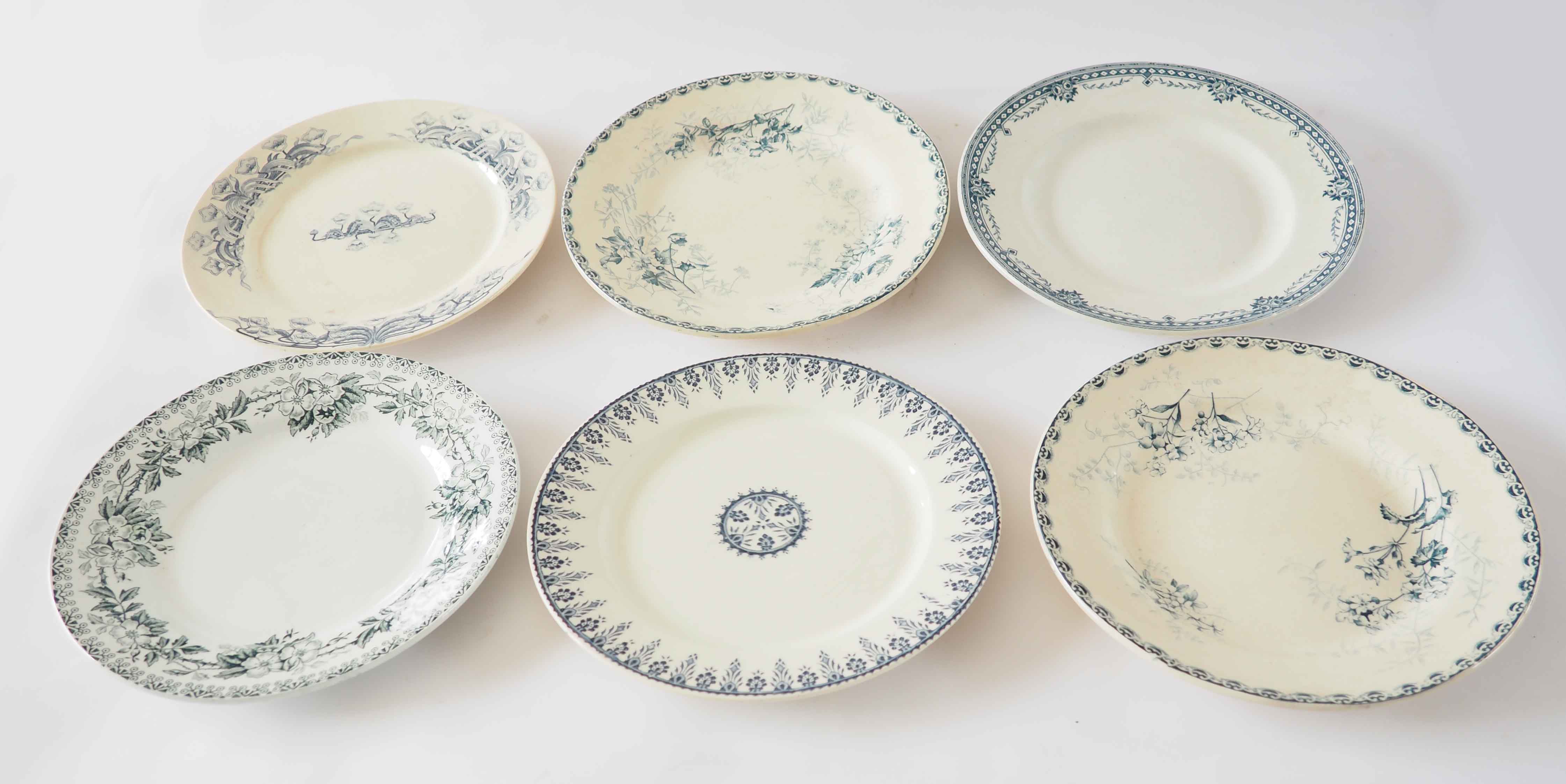 6 mismatched iron earth plates