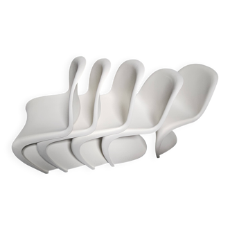 Set of 5 Panton chairs