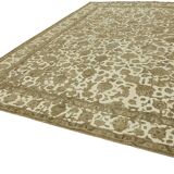 Hand-Knotted Persian Antique 1970s 298 cm x 398 cm Beige Wool Carpet