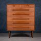 Teak 7-Drawer Chest attributed to Ejvind A. Johansson, 1960s