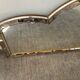 Large vintage brass and glazing bead mirror