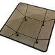 80s metal coffee table and minimalist design glass