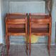 Pair of wooden bedside tables, vintage bedside table, side table.