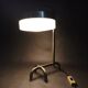 Rare Bauhaus Nickel Table Lamp with Glass Diffuser, 1930s