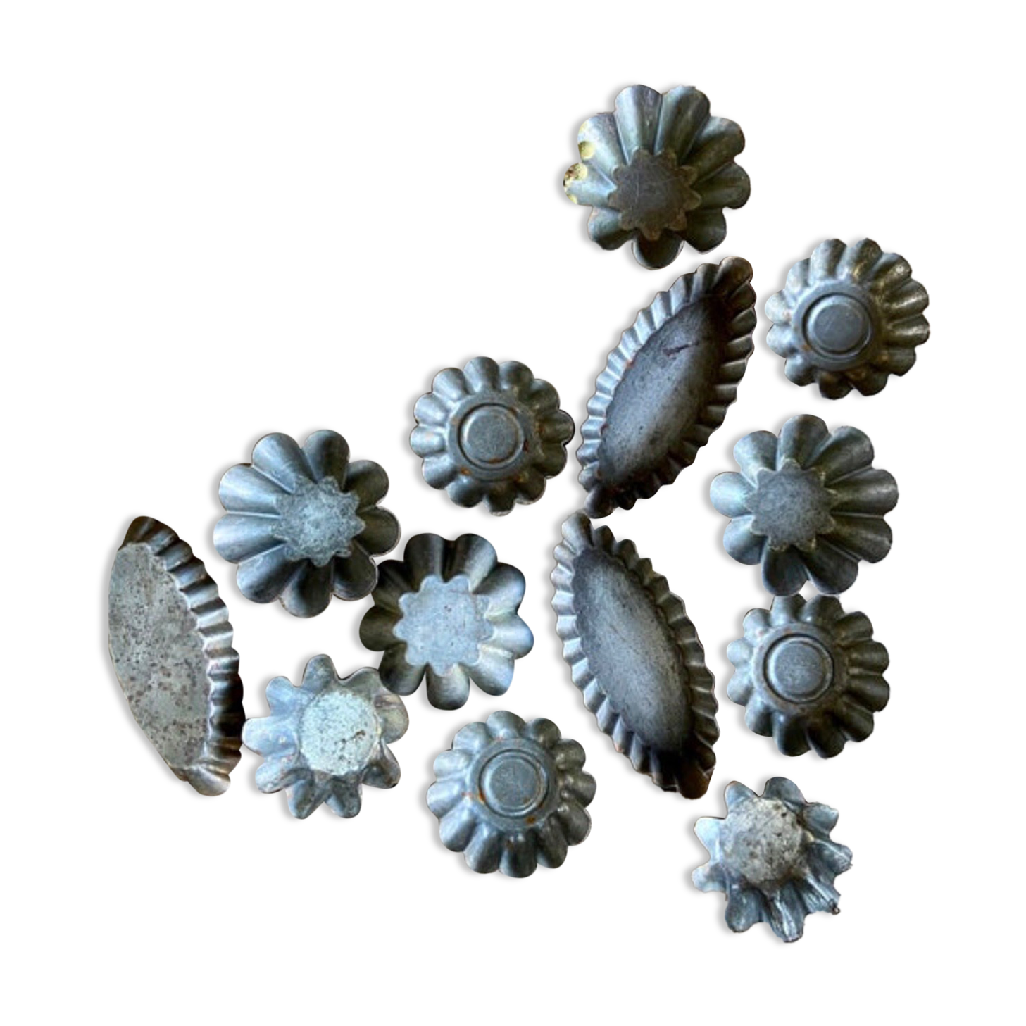 Cake molds, tarts, vintage French