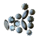 Cake molds, tarts, vintage French