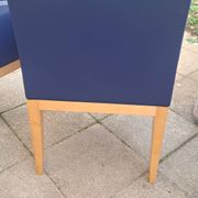 lot de 3 fauteuils en cuir Hugues Chevalier