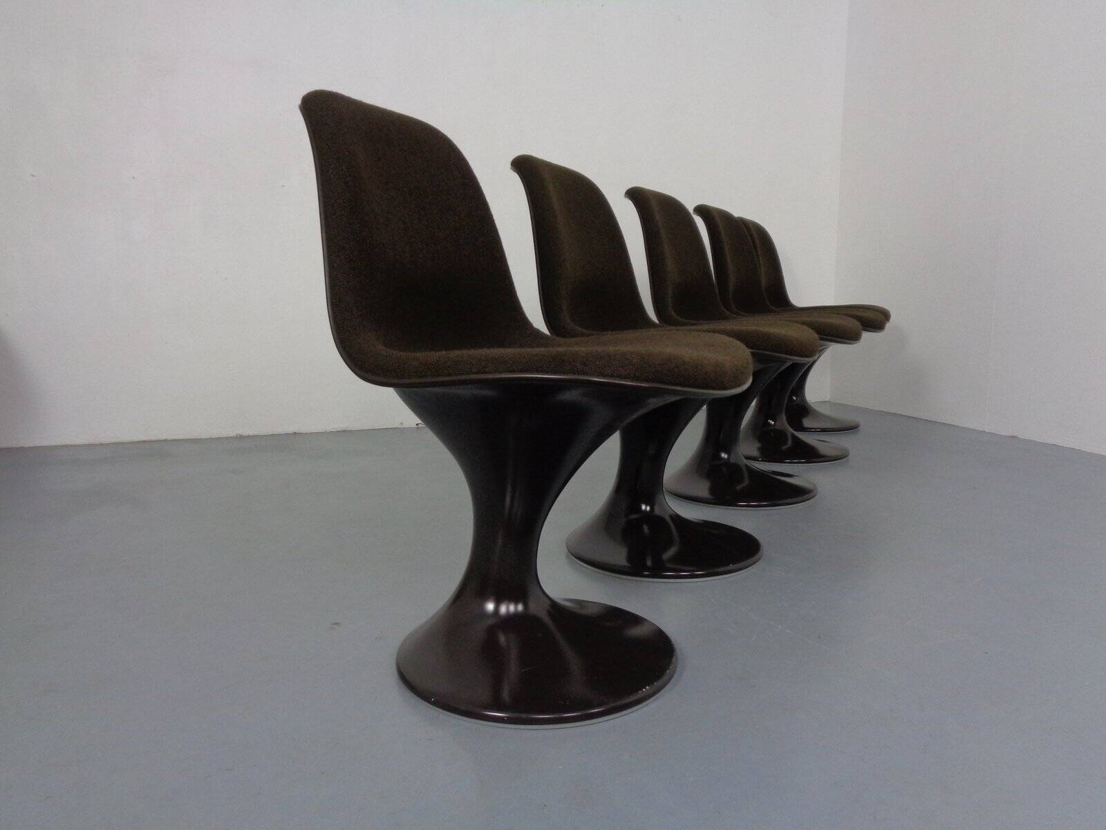 Orbit Chairs by Farner & Grunder for Herman Miller, 1970s, Set of 5
