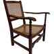 Art Deco easy chair minimalist oak wicker minimalist design