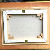 Walter Sita XX th Paris and the booksellers oil on framed canvas