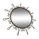 Miroir de sorcière laiton