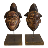 Pair of Punu masks
