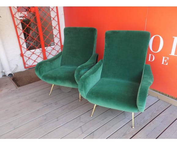 Pair of Italian armchairs