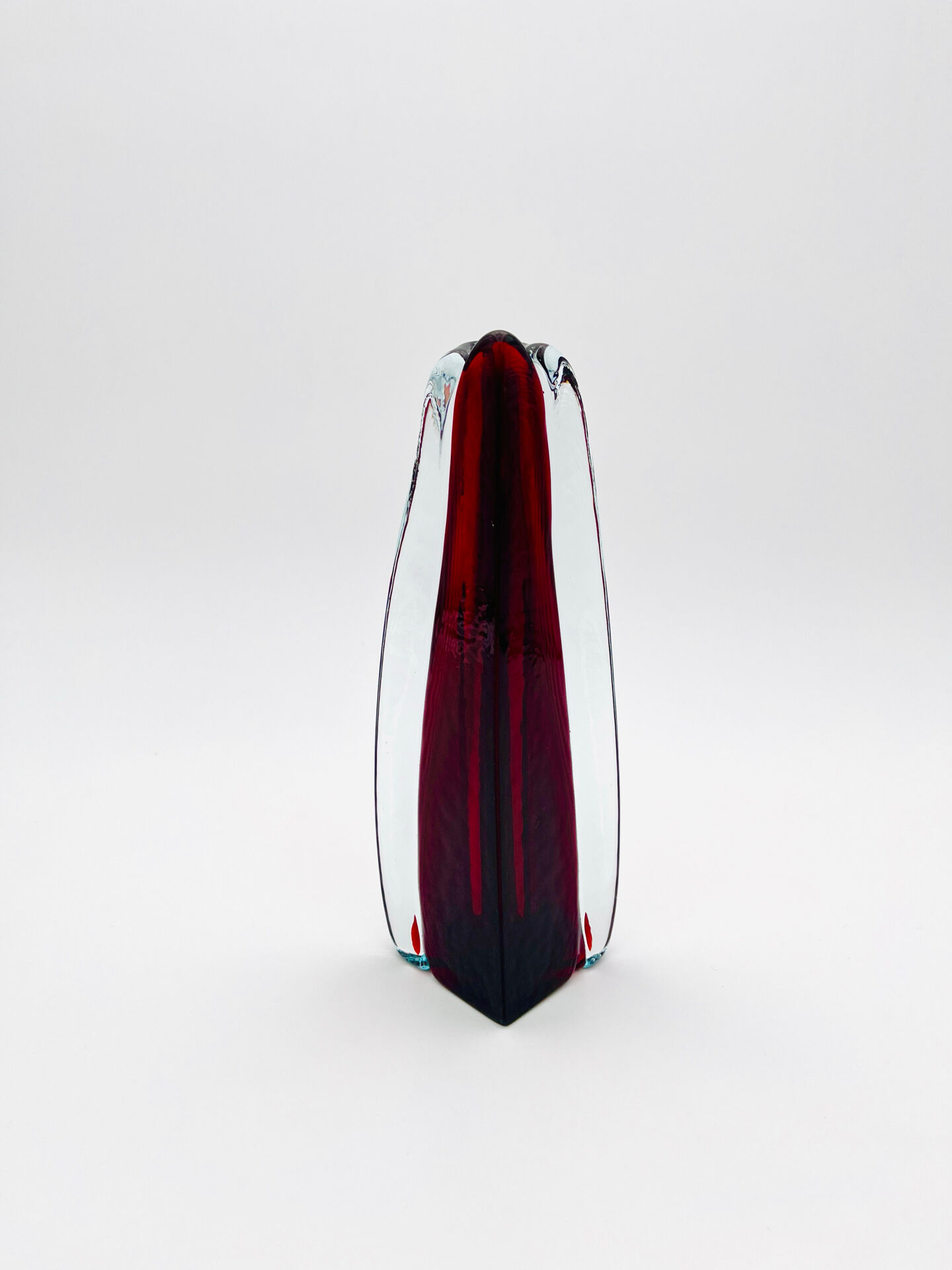 Vase Sculptural Sommerso - Václav Hanuš - Design Tchécoslovaque 60s