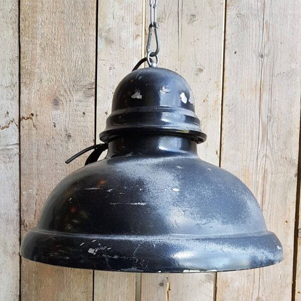 Lampe suspendue industrielle vintage