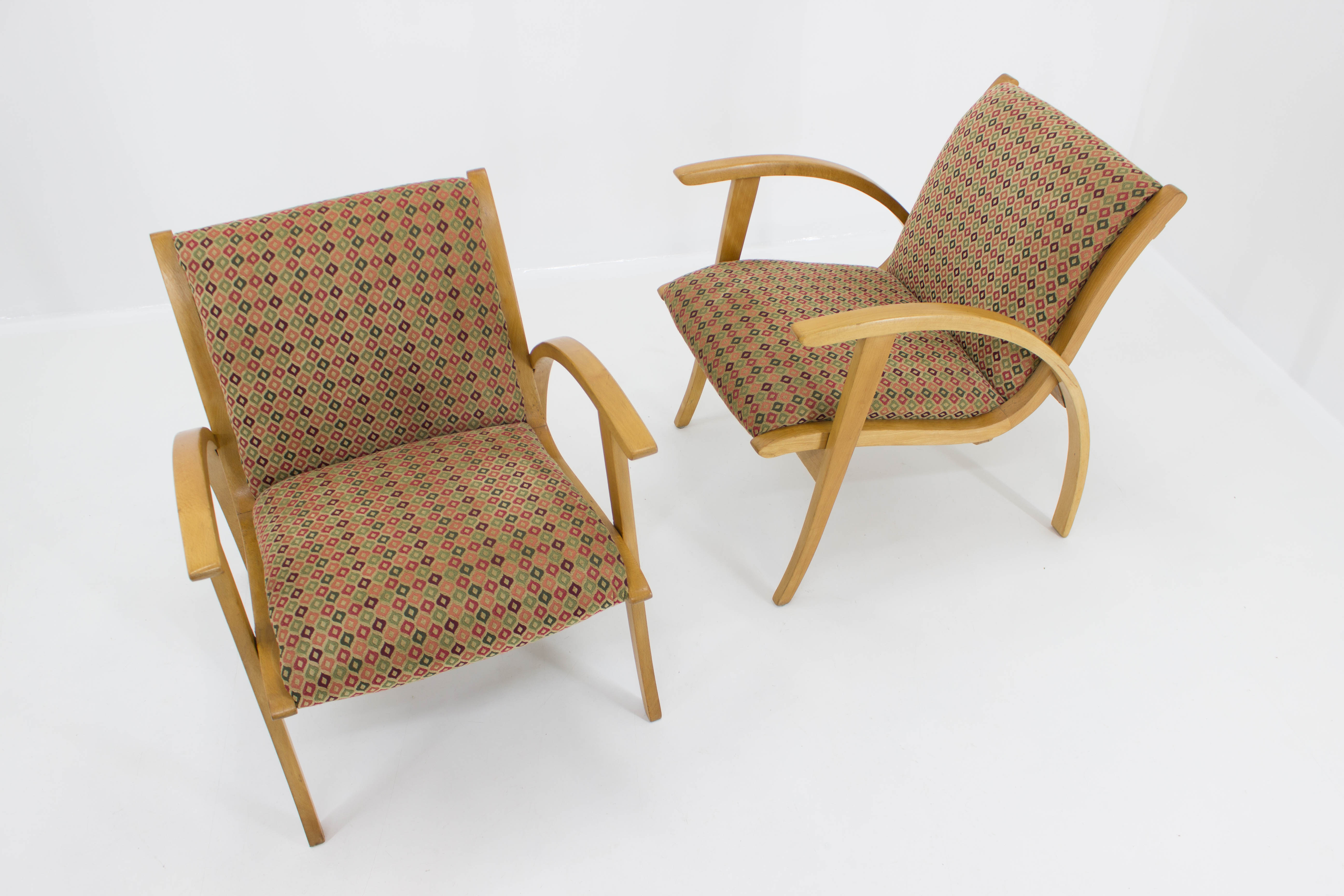 Mid-century armchairs, set of two, 1960