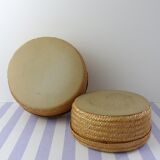 Set of 2 raffia baskets