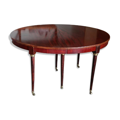 Table de salle à manger extensible en acajou, époque Restauration