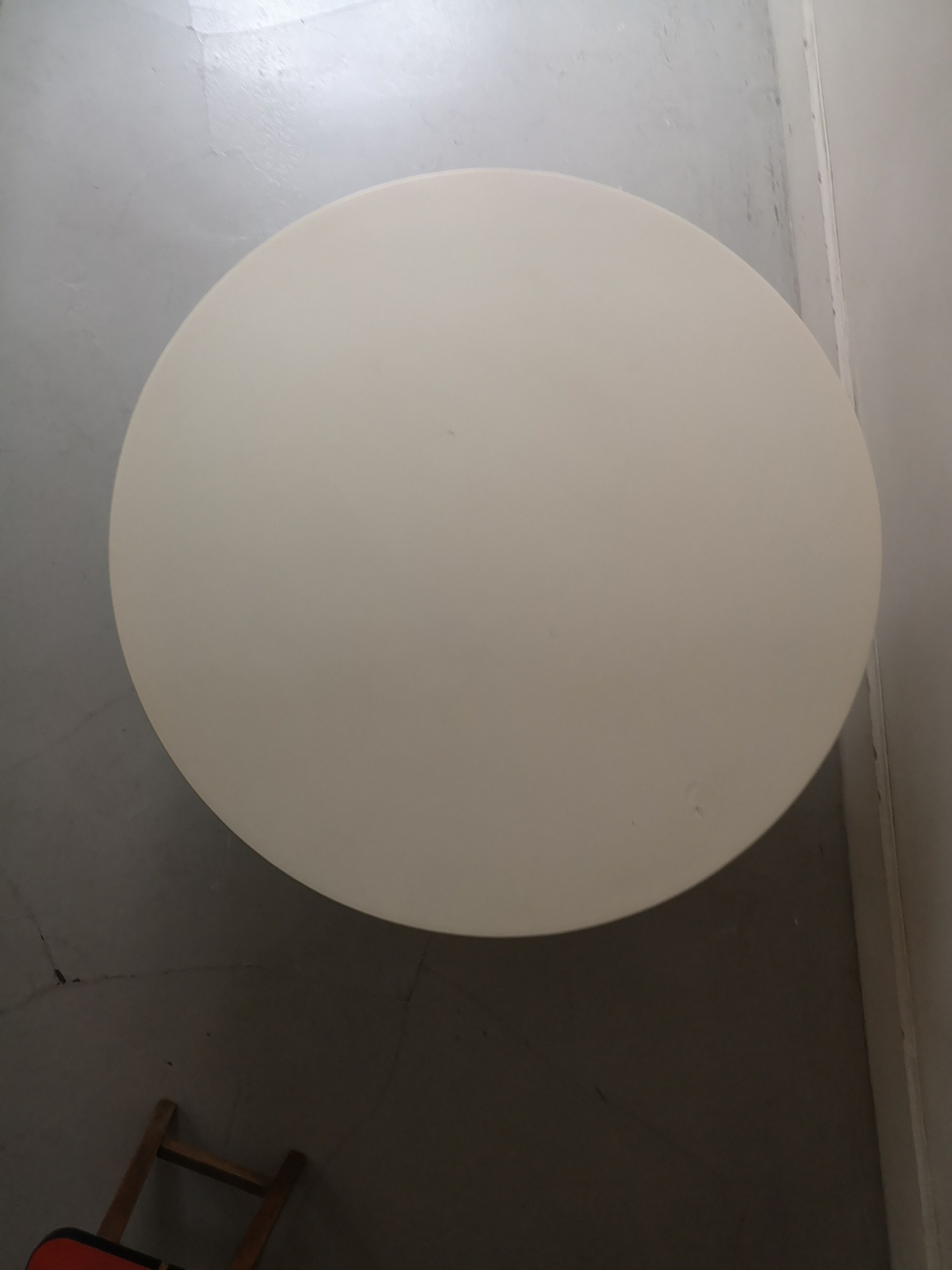 Fiberglass tulip coffee table, design 1970