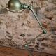 Lampe industrielle vintage Jieldé à 3 bras verte – Lampe de travail française réglable B22