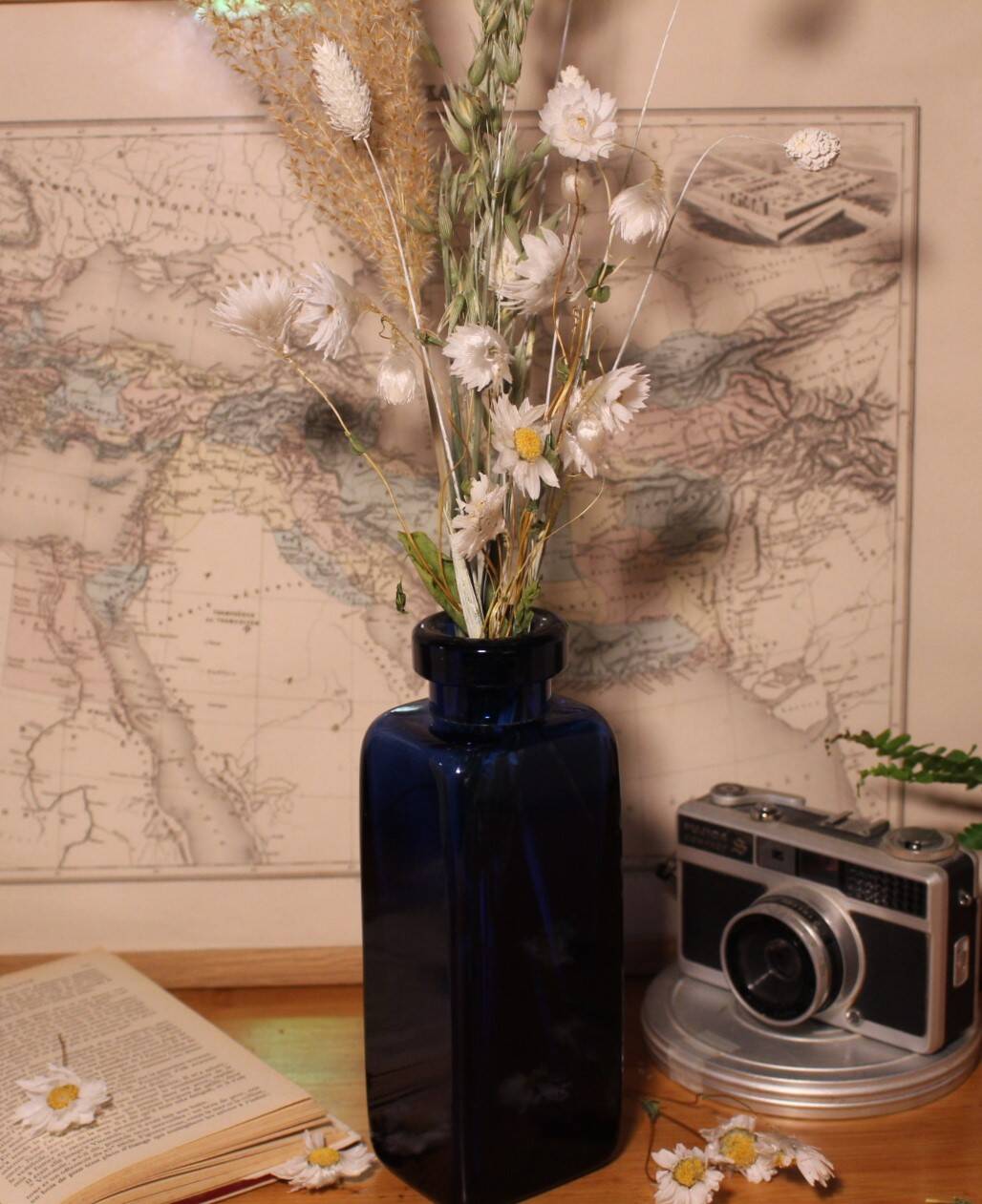 Solid cobalt blue vase