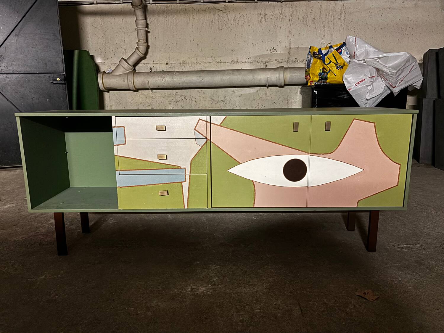 Furniture painted by Pierre Malbec