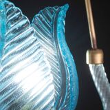 Lovely Blue Art Decò Barovier e Toso Pendant Light, 1930s