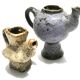 Pair of small ceramics from 1973 by Van Woerden for Vest Gouda